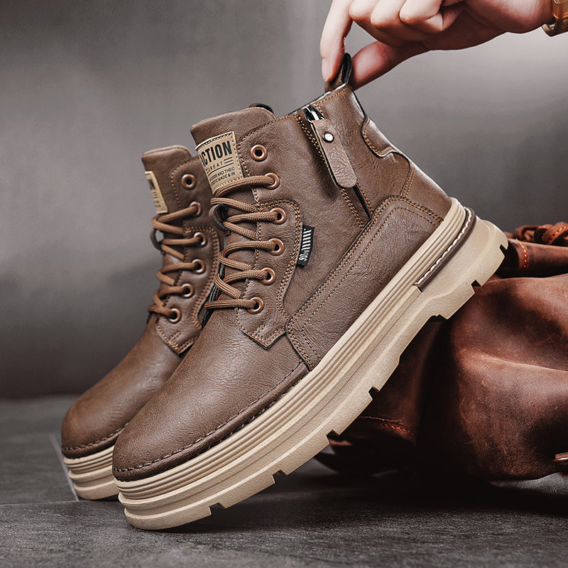 Botas Altas de Trabajo para Hombres - Estilo Británico