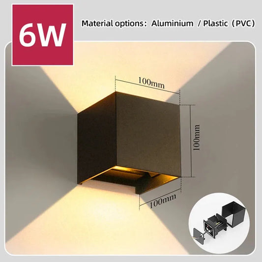 Lámpara de pared LED impermeable para exteriores, luz de pared Interior de AC11