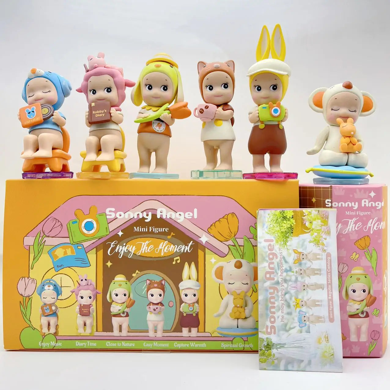 Sonny Angel Mini Figuhe Enjoy The Moment Series, caja ciega sorpresa misteriosa,