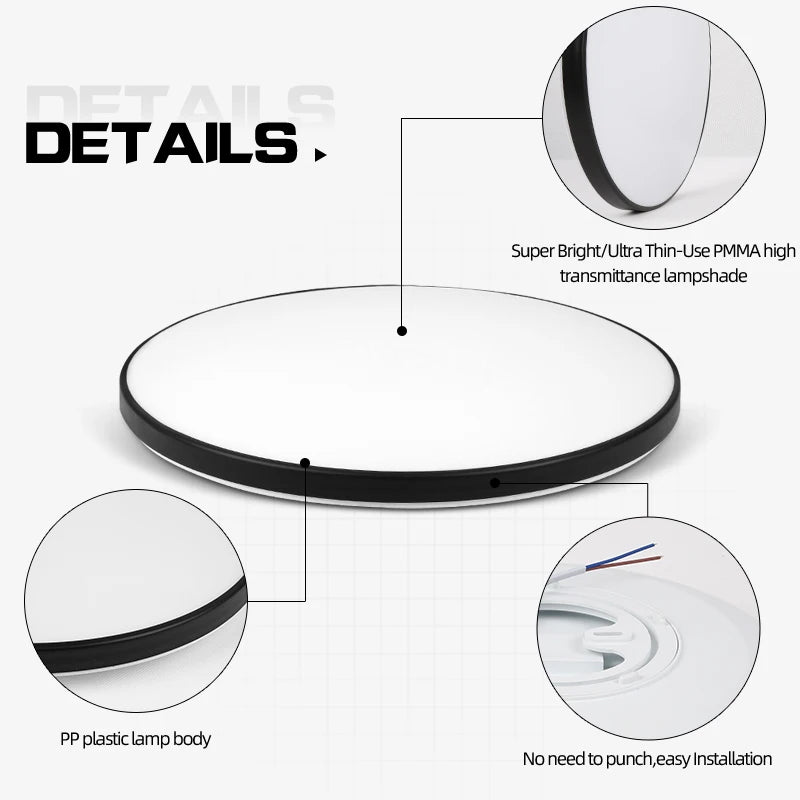 Luz de techo Led 110V 220V luces Led 30W